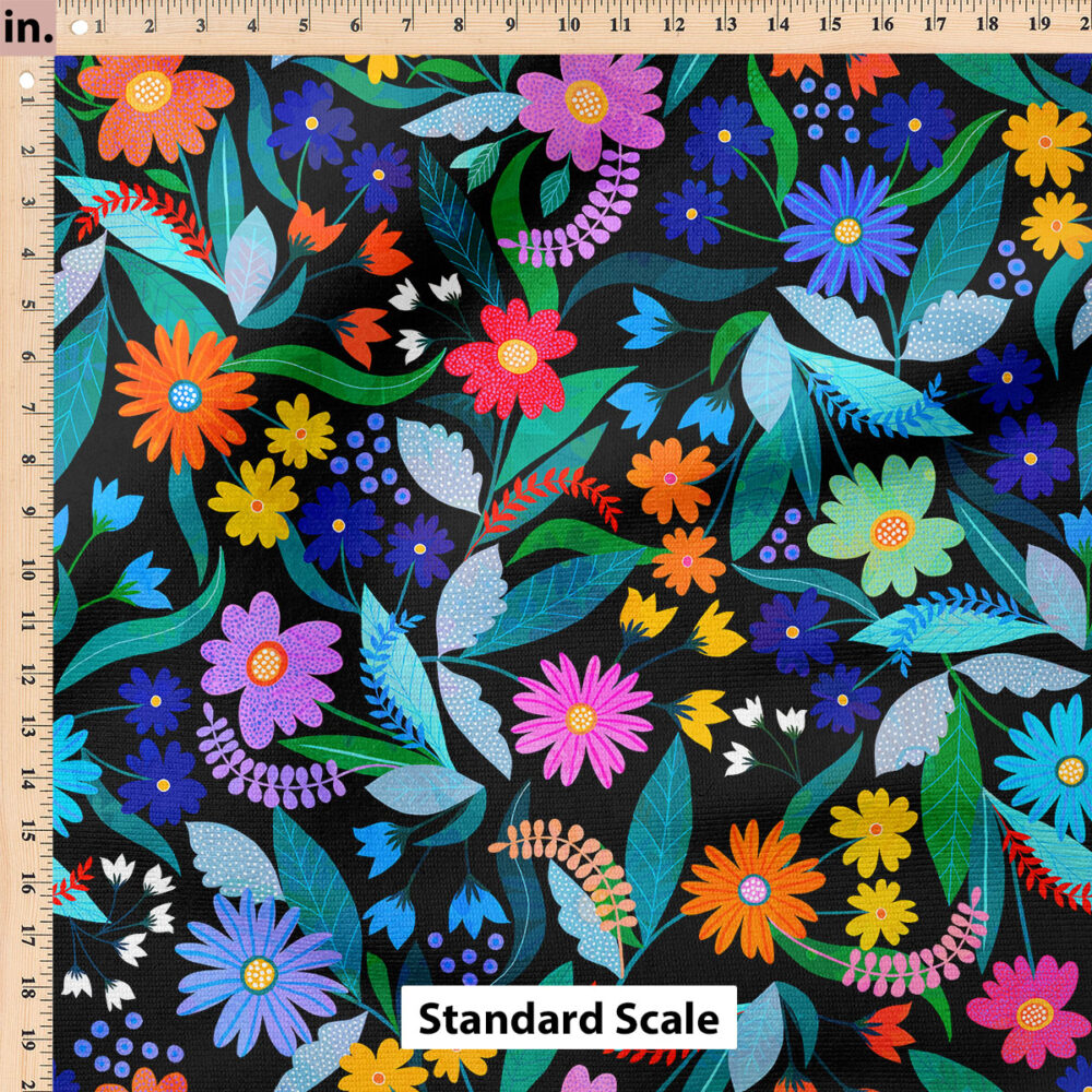 Ruler Scale for Bonnie Floral (Dark) by Rachel Parker