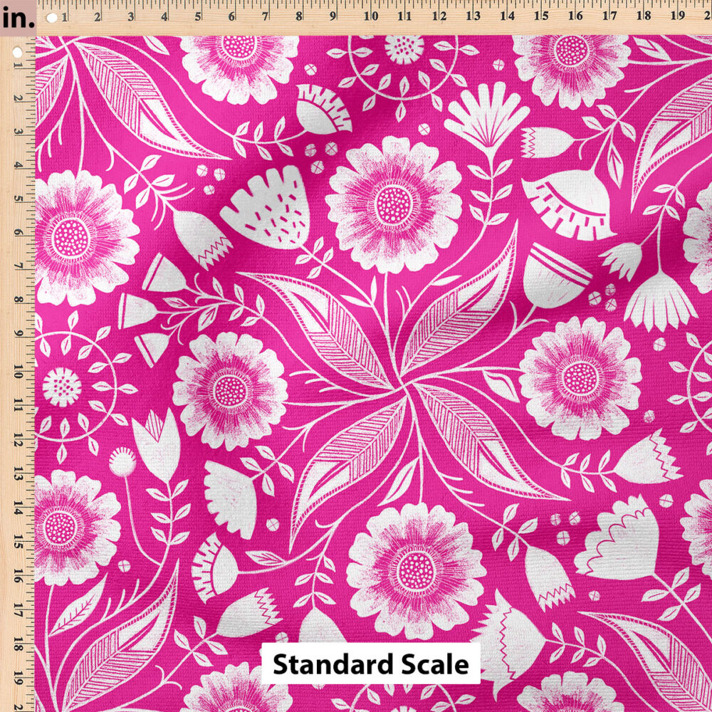 Ruler Scale for Botanical Illustration (Hot Pink) by Rachel Parker