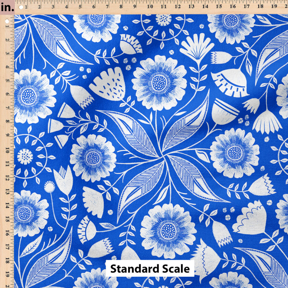 Ruler Scale for Botanical Illustration (Royal Blue) by Rachel Parker