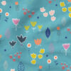 Fineshade Wood (Blue) | Botanical Fabric Design | Rachel Parker