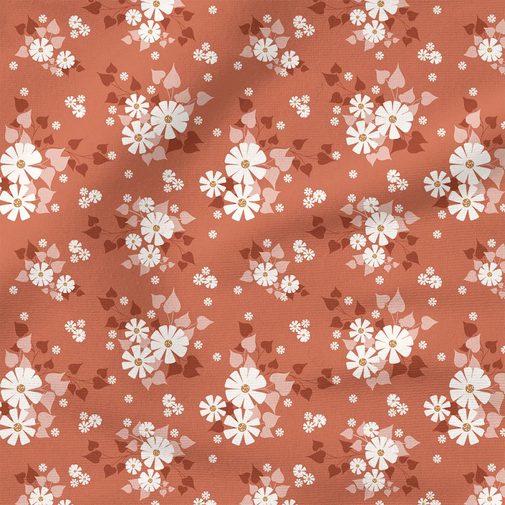 Heartfelt Fields (Blush and Rust) |  Fabric Design | Charlie Rowan Designs