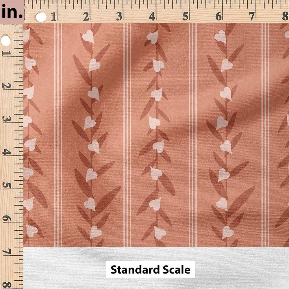 Ruler Scale for Heart Vines (Rust) by Charlie Rowan Designs