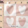 Ruler Scale for Heart Checkerboard (Blush) by Charlie Rowan Designs