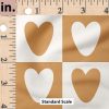 Ruler Scale for Heart Checkerboard (Golden) by Charlie Rowan Designs