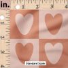 Ruler Scale for Heart Checkerboard (Pinks) by Charlie Rowan Designs