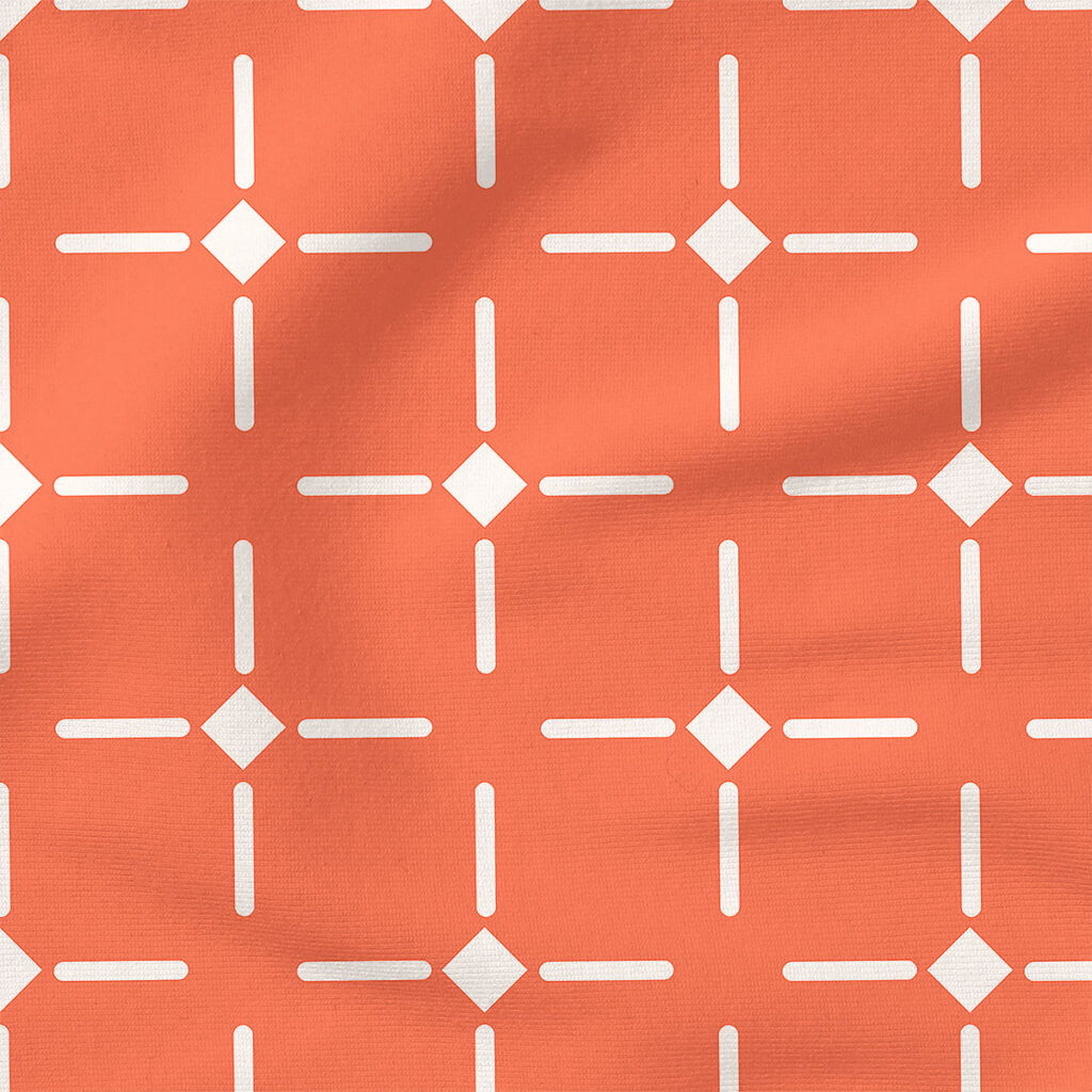 Collins (Coral) |  Fabric Design | Charlie Rowan Designs