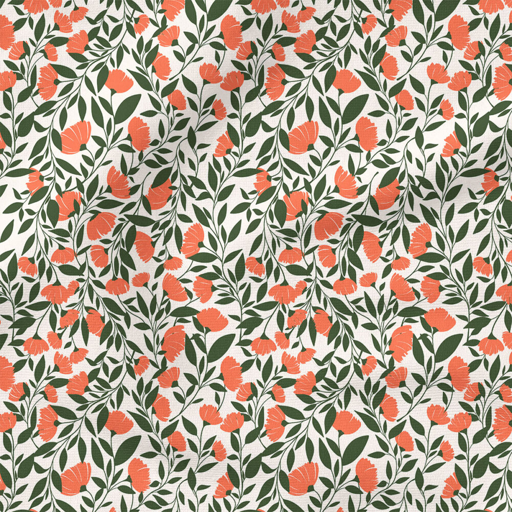 Naomi (Coral) |  Fabric Design | Charlie Rowan Designs