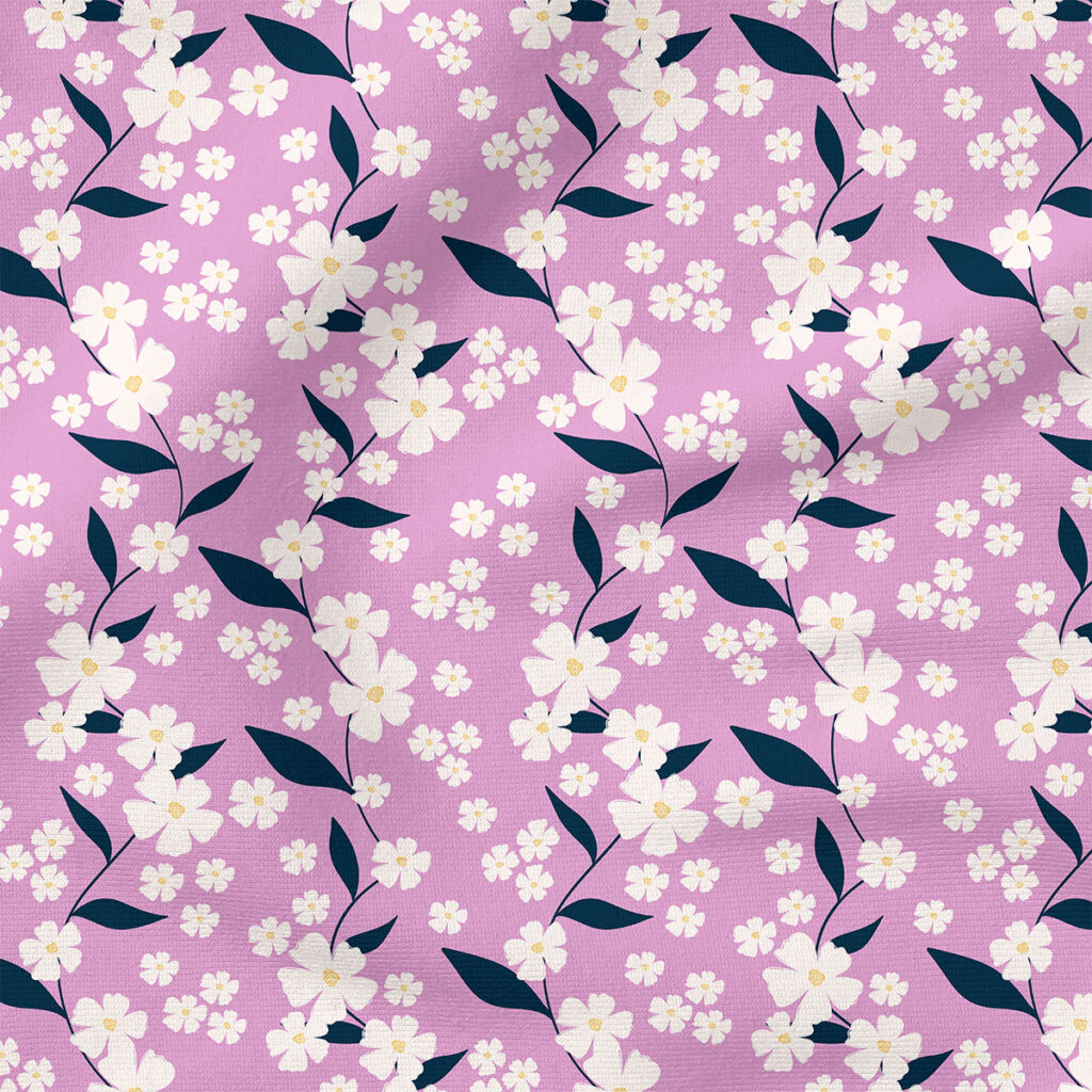 Prue (Purple) |  Fabric Design | Charlie Rowan Designs