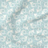 Horns a Playing (Frosted Blue) | Christmas Fabric Design | Charlie Rowan Designs