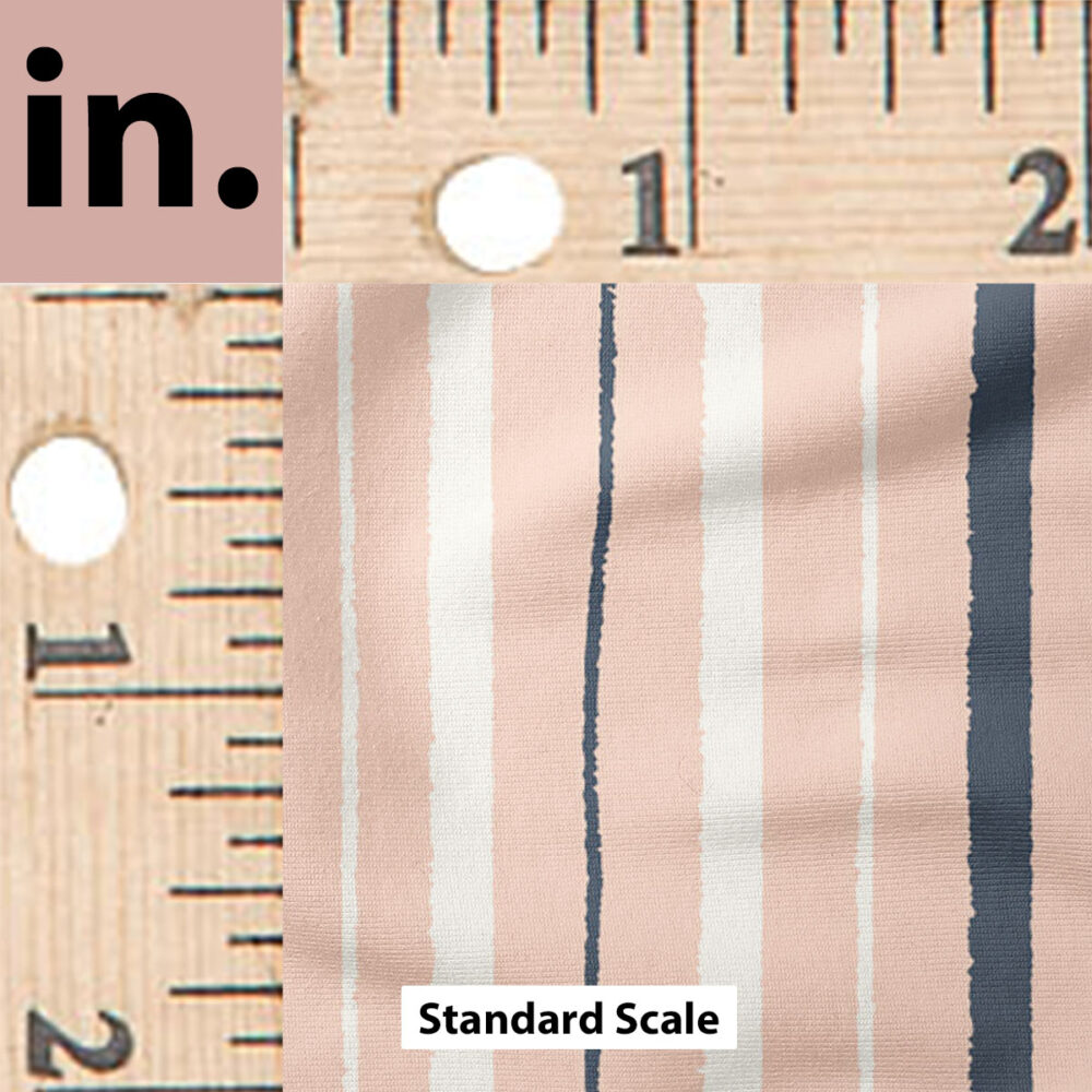 Ruler Scale for Stroll Along Stripe (Frosted Pink) by Charlie Rowan Designs