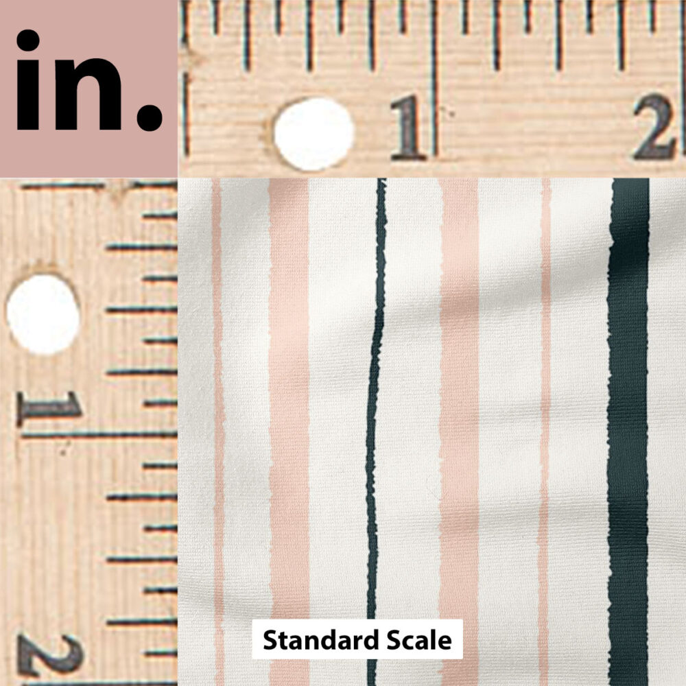 Ruler Scale for Stroll Along Stripe (Snow) by Charlie Rowan Designs