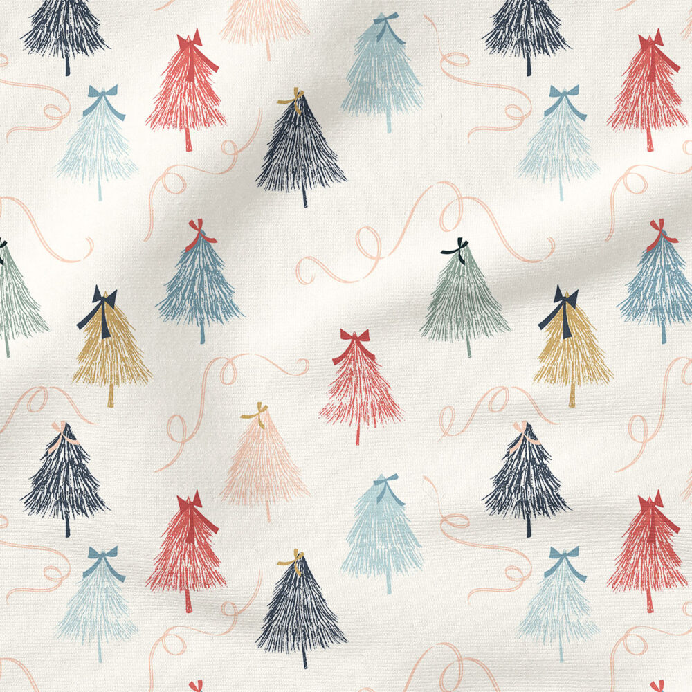 Winter Wonderland (Snow Multi) | Christmas Fabric Design | Charlie Rowan Designs