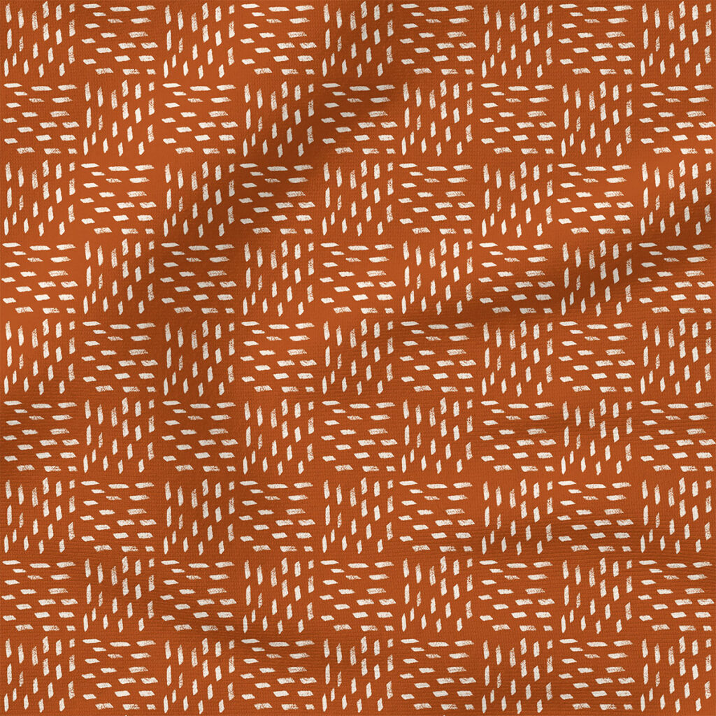 Dino Dash (Rust) | Seasonal Fabric Design | Charlie Rowan Designs