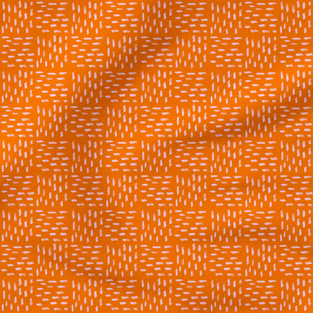 Dino Dash (Tangerine Orange) | Seasonal Fabric Design | Charlie Rowan Designs