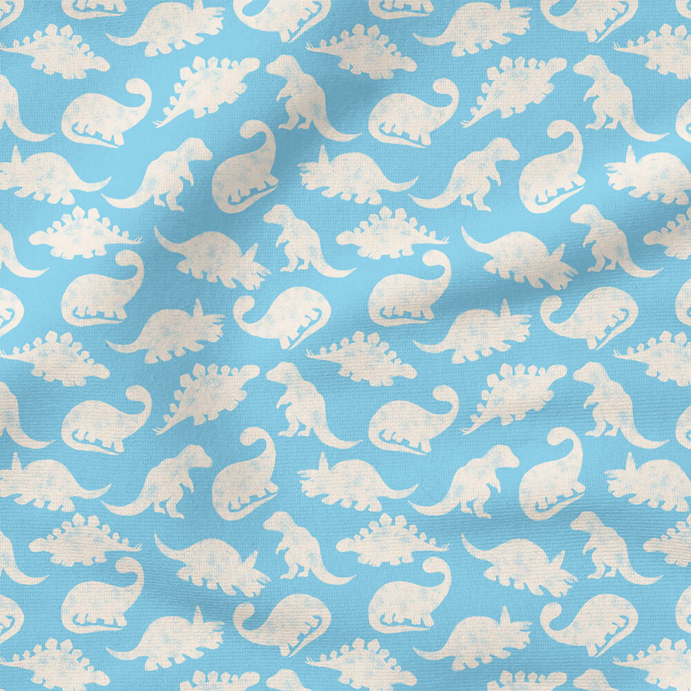 Dino Friends (White on Sky Blue) | Seasonal