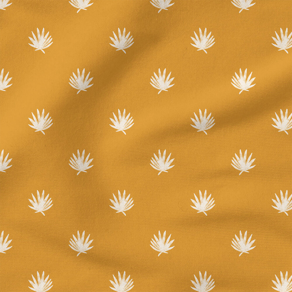 Palms (Dune Yellow) | Seasonal Fabric Design | Charlie Rowan Designs