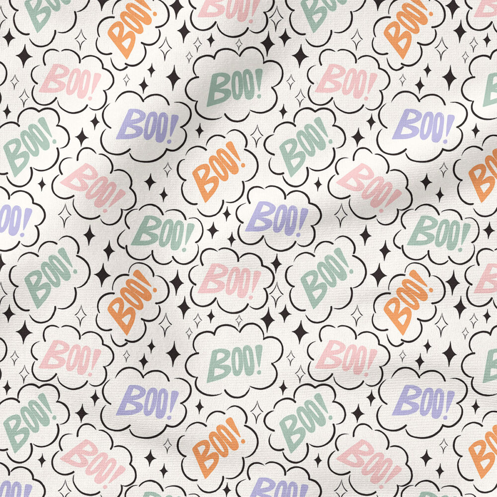 Boo Burst (Cotton Candy) | Holiday Fabric Design | Charlie Rowan Designs