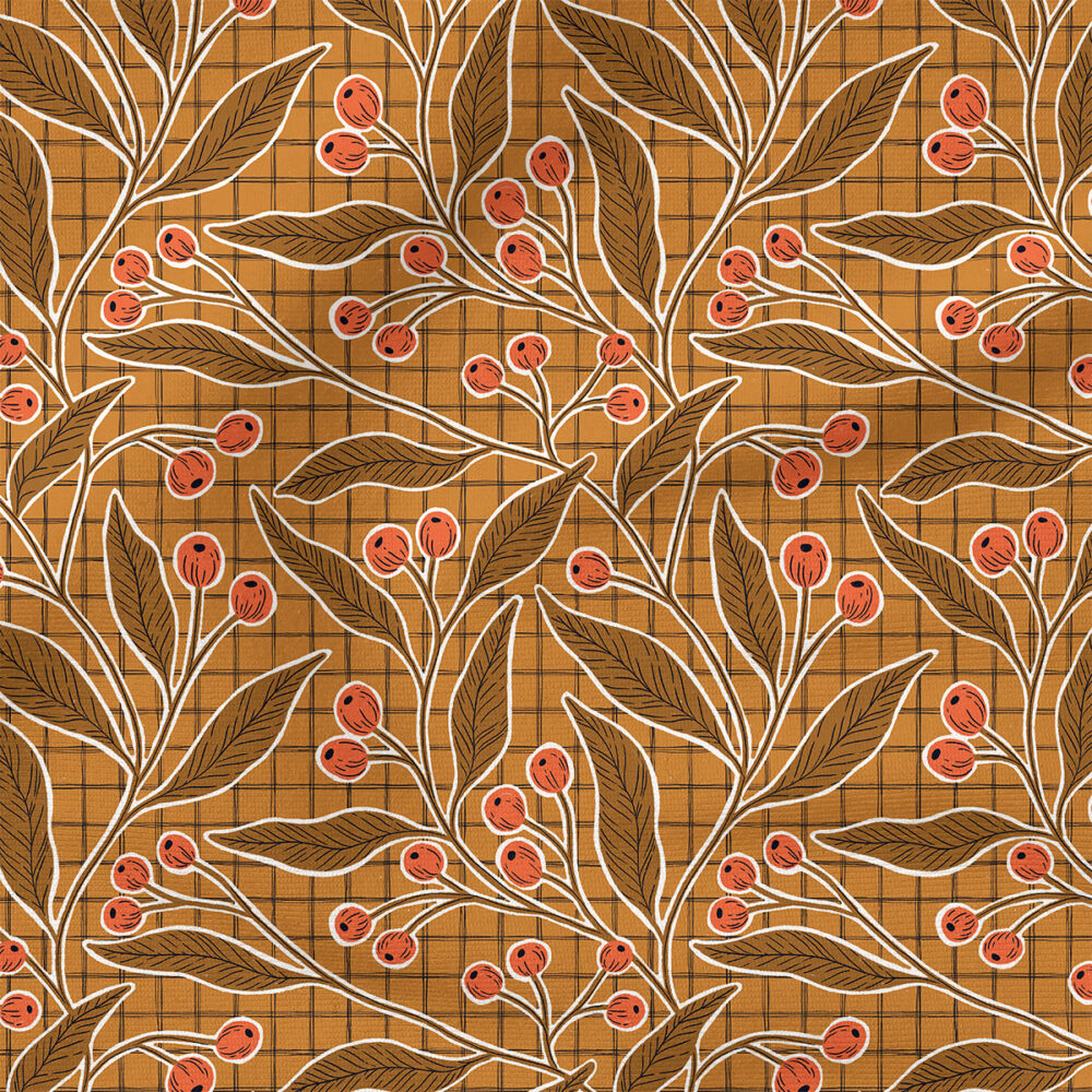 Goldie (Gold) | Autumn Fabric Design | Amy MacCready