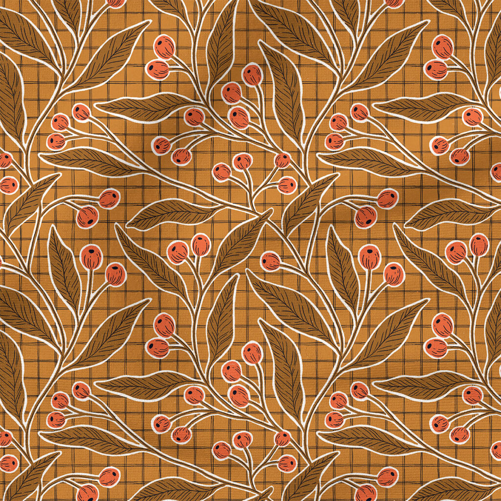 Goldie (Gold) | Autumn Fabric Design | Amy MacCready