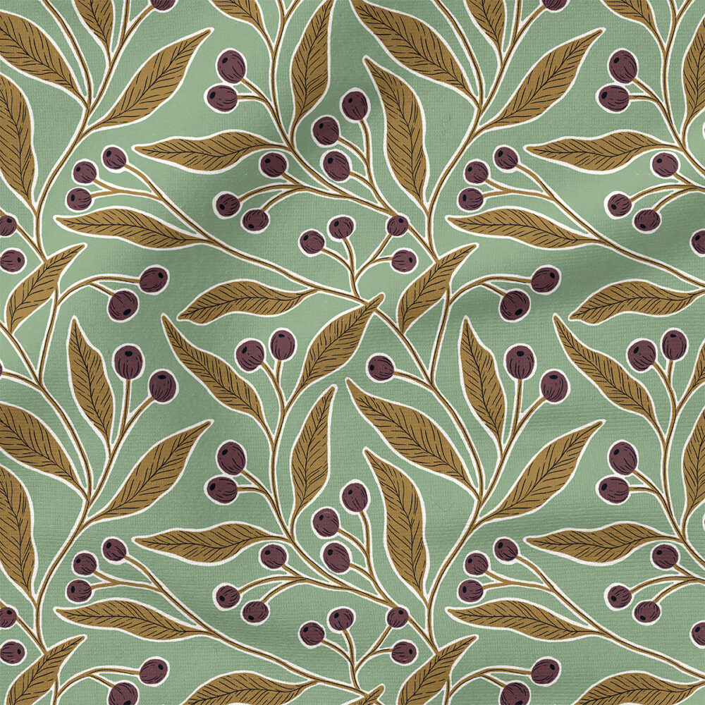 Goldie (Green) | Autumn Fabric Design | Amy MacCready