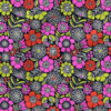 Larissa (Black and Pink) | Christmas Fabric Design | Amy MacCready