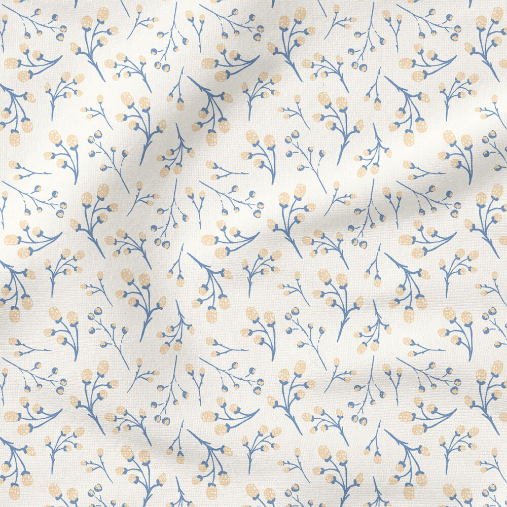 Ditsy Berries (Cream Blue) | Autumn