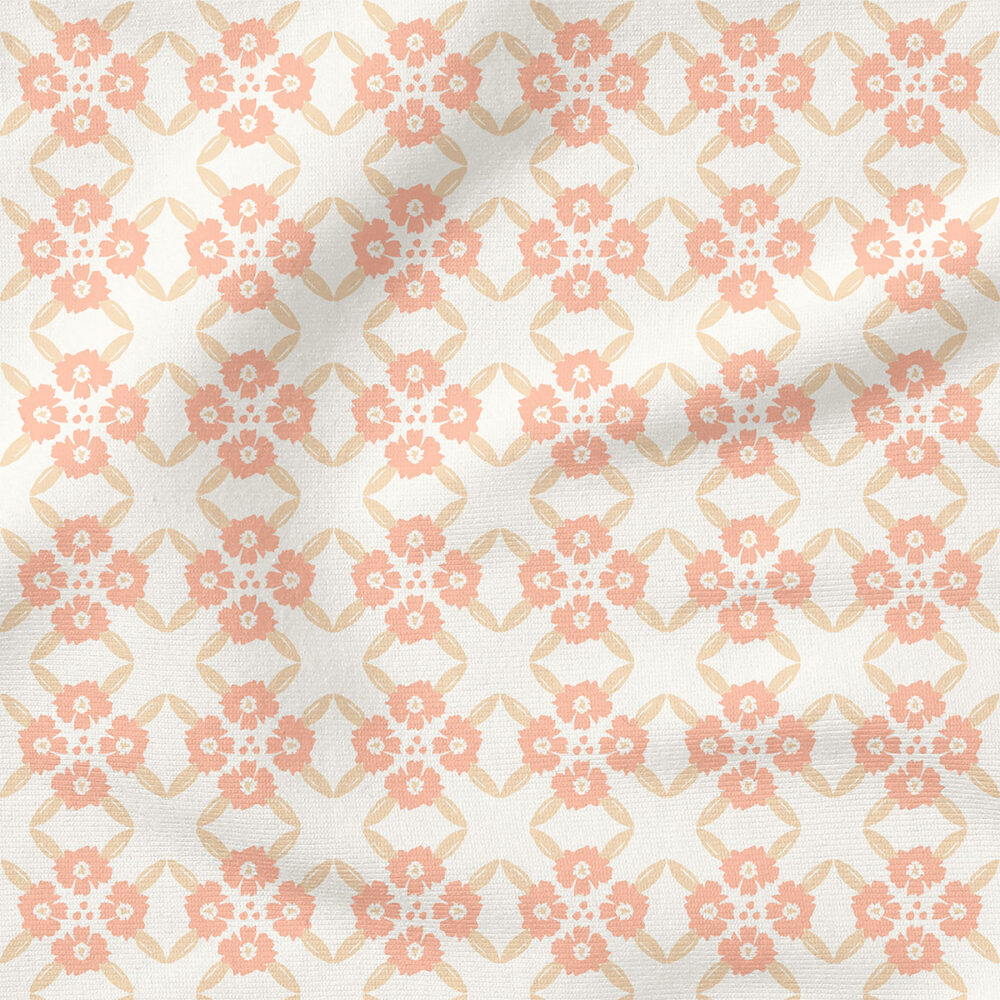 Posie Tile (Cream Peach Parfait) | Autumn