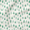 Ever Pine (Crisp Green on Cream) | Christmas Fabric Design | Hufton Studio