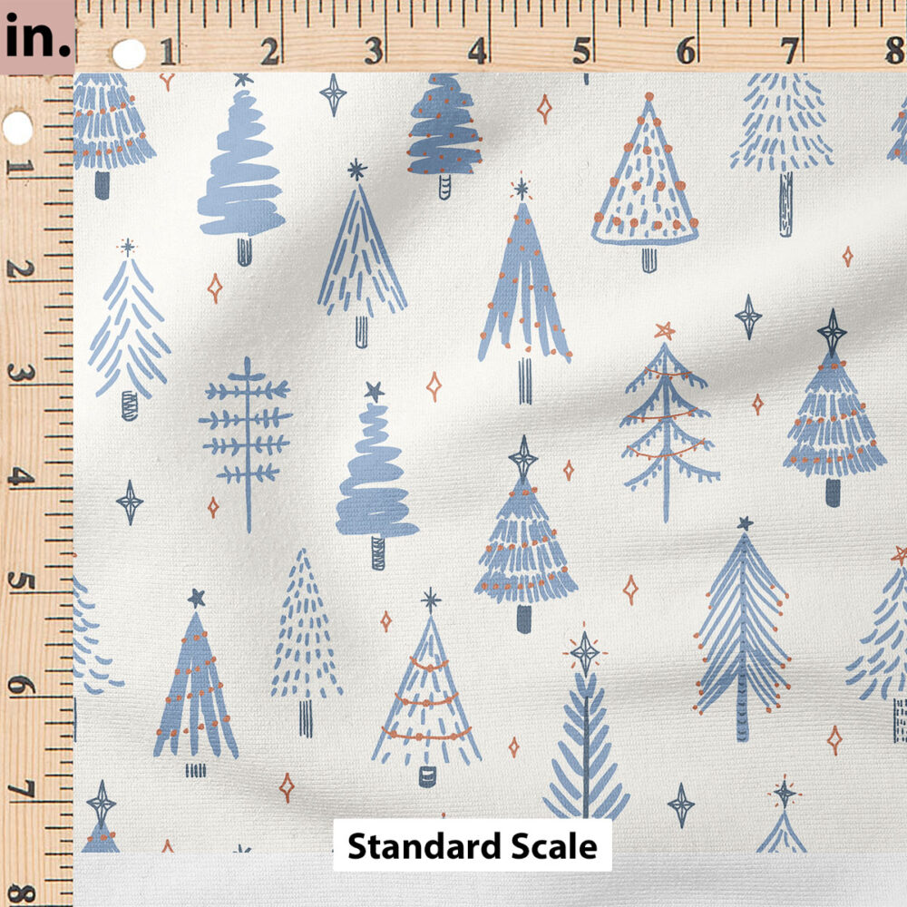 Ruler Scale for Ever Pine (Forever Blue on Cream) by Hufton Studio