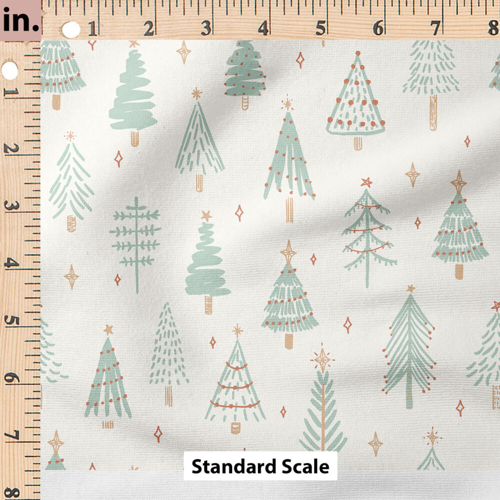 Ruler Scale for Ever Pine (Silt Green on Cream) by Hufton Studio