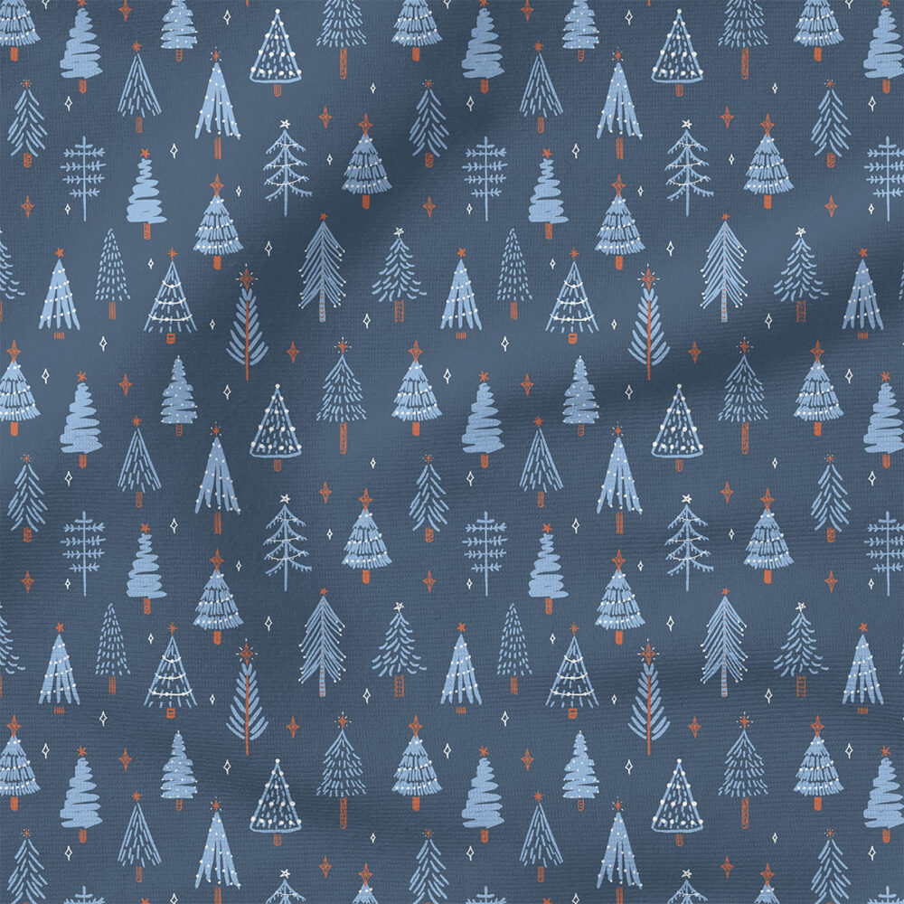 Ever Pine (Bering Sea) | Christmas Fabric Design | Hufton Studio