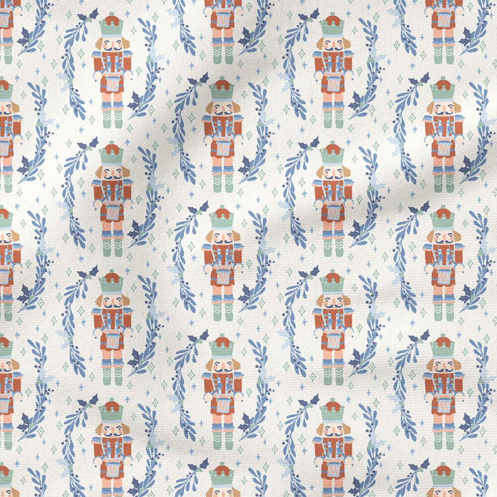 Ho Hum Drum (Forever Blue) | Christmas Fabric Design | Hufton Studio