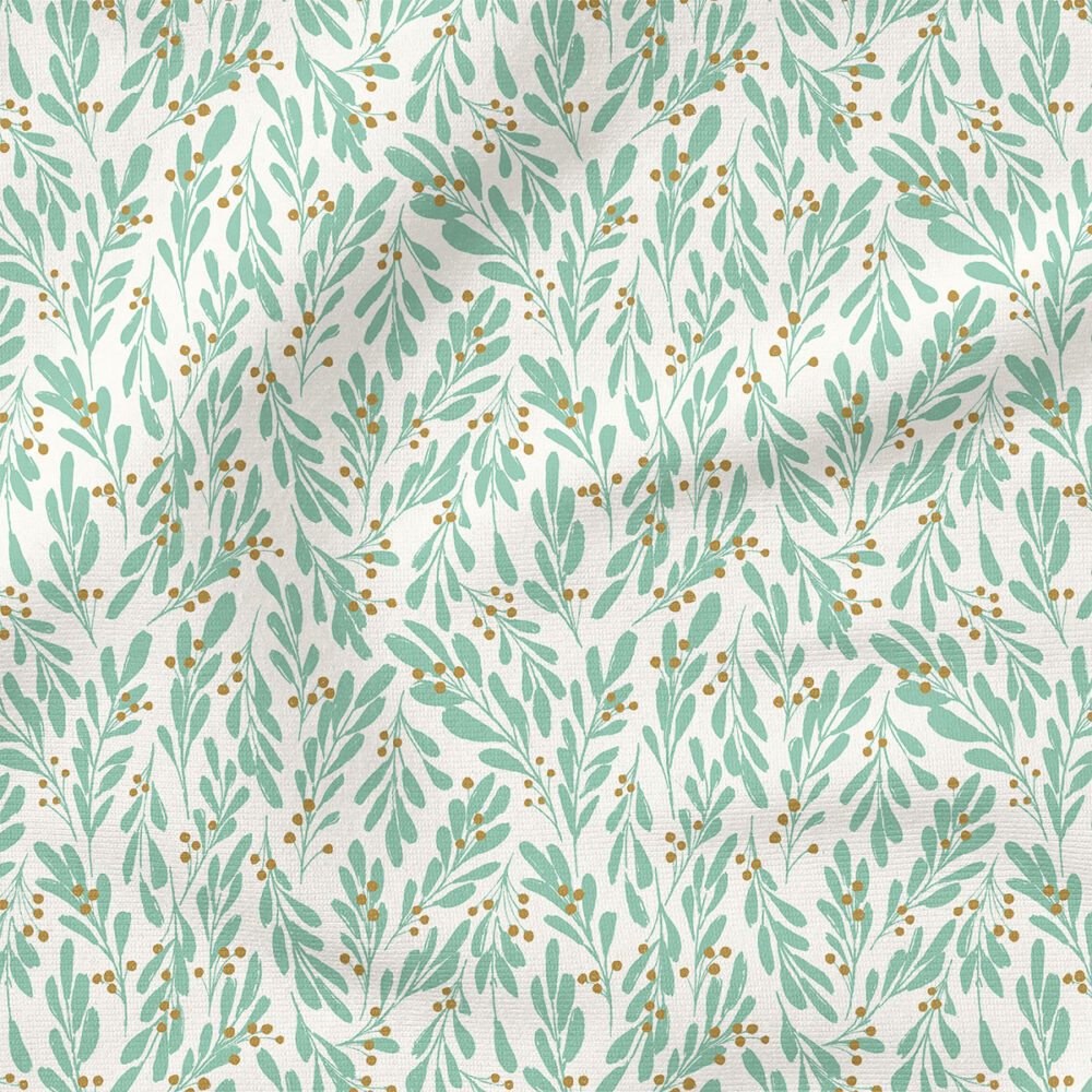 Leaves of Grace (Silt Green on Cream) | Christmas