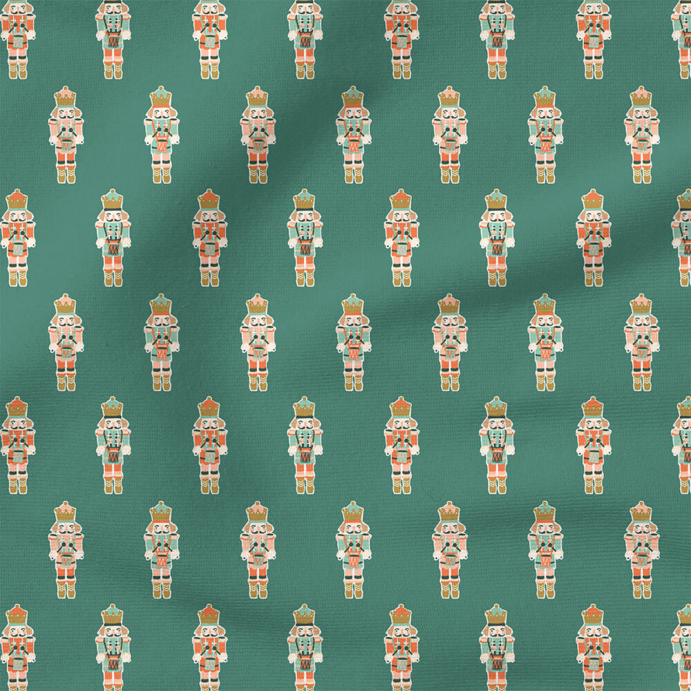 Toy Drummer (Frosty) | Christmas Fabric Design | Hufton Studio