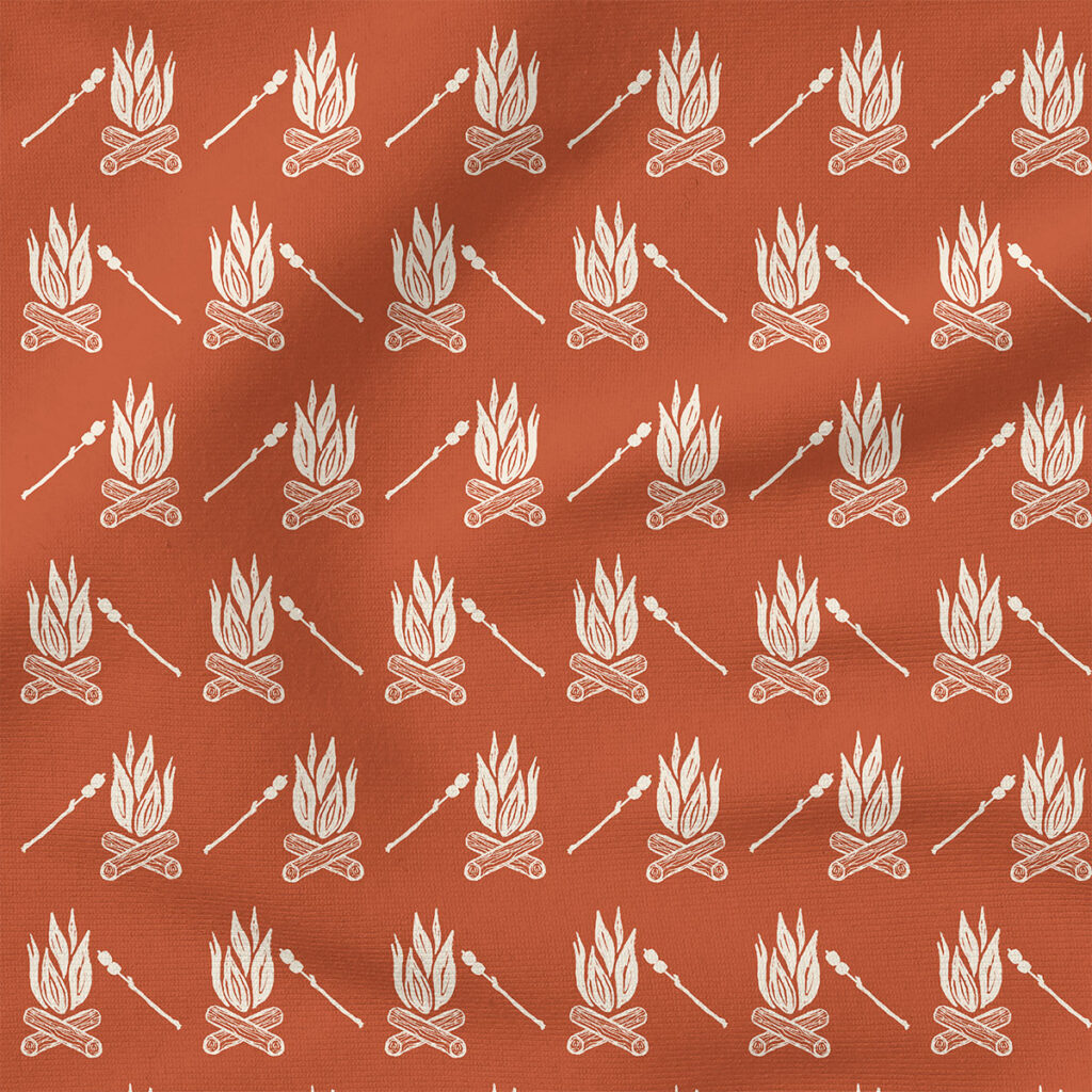 Campfire (White on Rust) | Seasonal