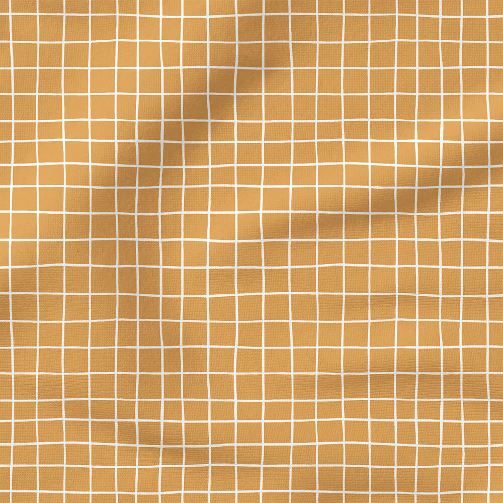 Pool Grid (White on Ivory Ochre) | Seasonal