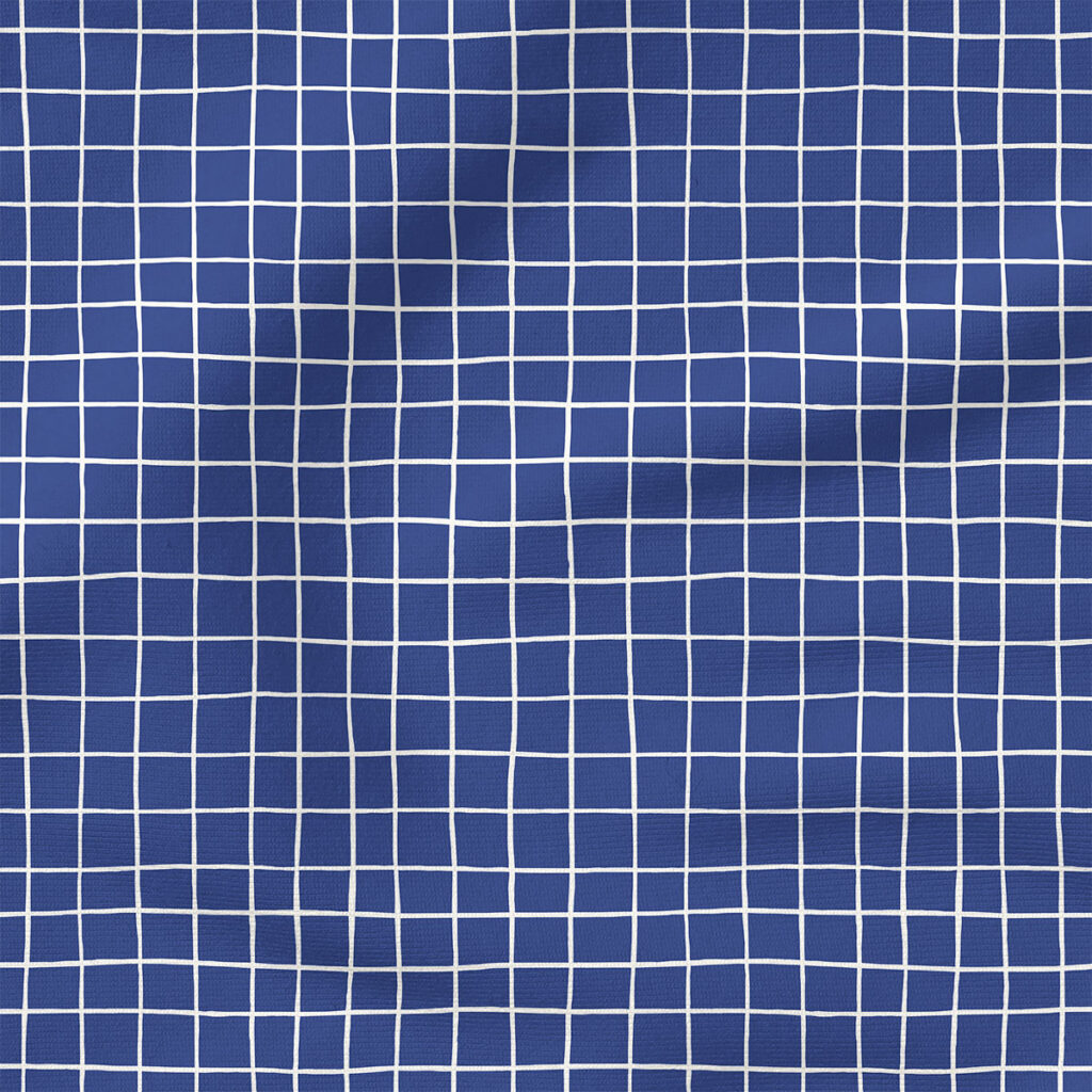 Pool Grid (White on Ultramarine Blue) | Seasonal