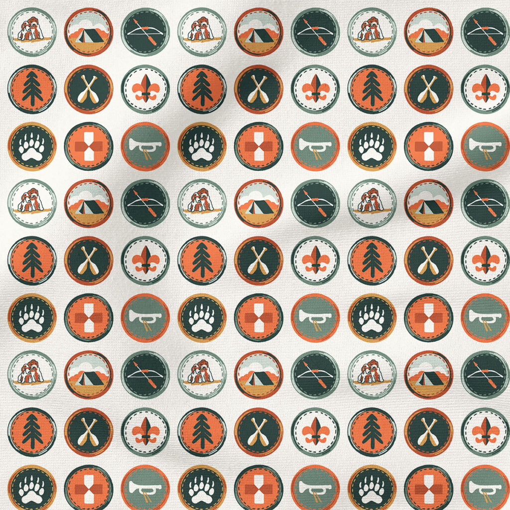 Scout Badges (Pine Green Multi) | Seasonal