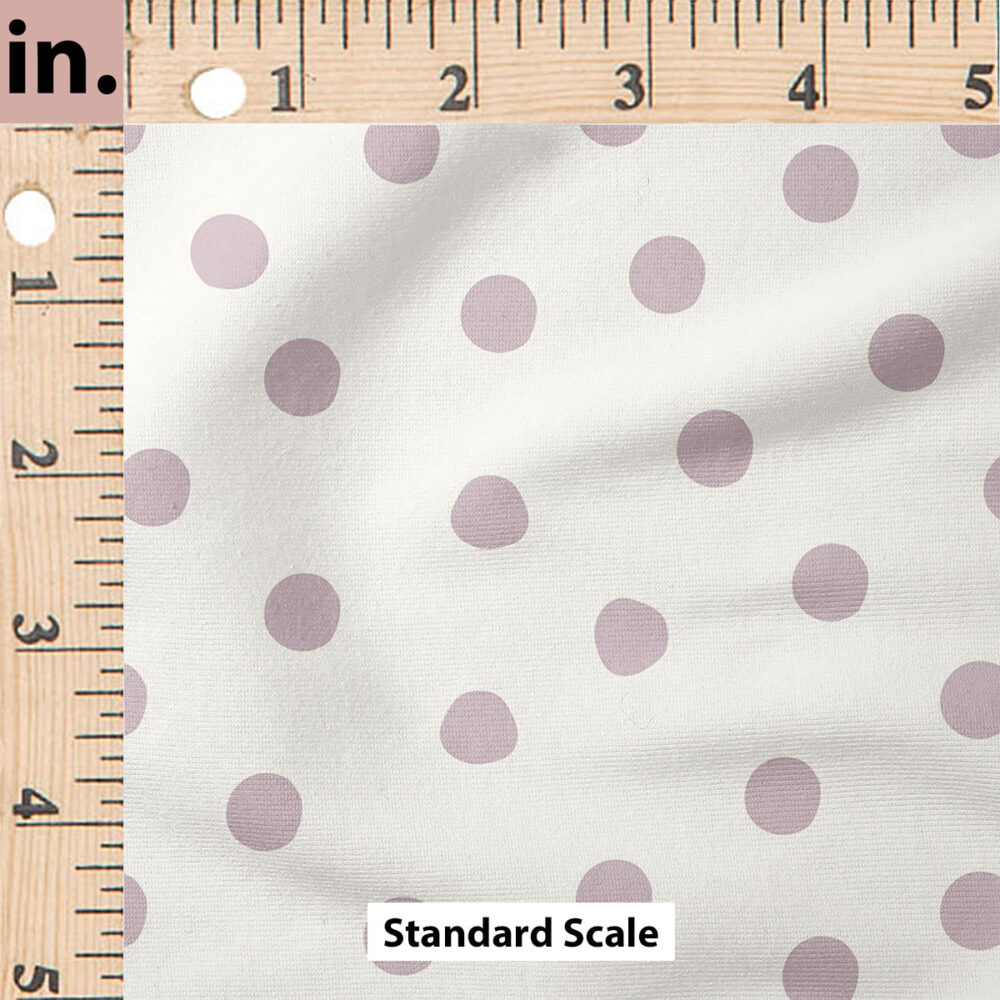 Ruler Scale for Cute Spot (Burnt Lilac on Cream) by Hufton Studio