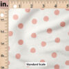 Ruler Scale for Cute Spot (Coral Pink on Cream) by Hufton Studio