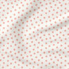 Cute Spot (Coral Pink on Cream) | Seasonal Fabric Design | Hufton Studio