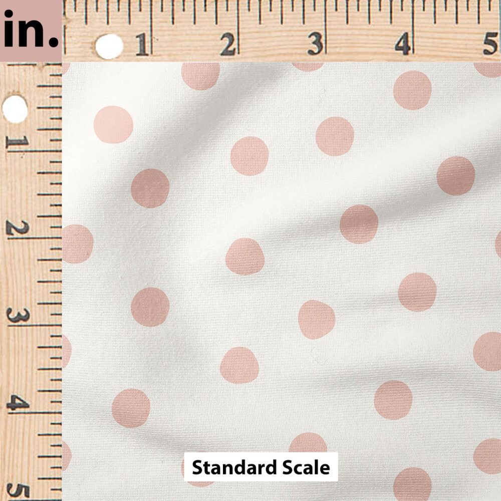 Ruler Scale for Cute Spot (Powder Pink on Cream) by Hufton Studio