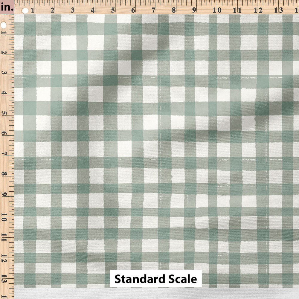 Ruler Scale for Picnic Gingham (Desert Sage) by Hufton Studio