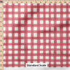 Ruler Scale for Picnic Gingham (Faded Rose) by Hufton Studio