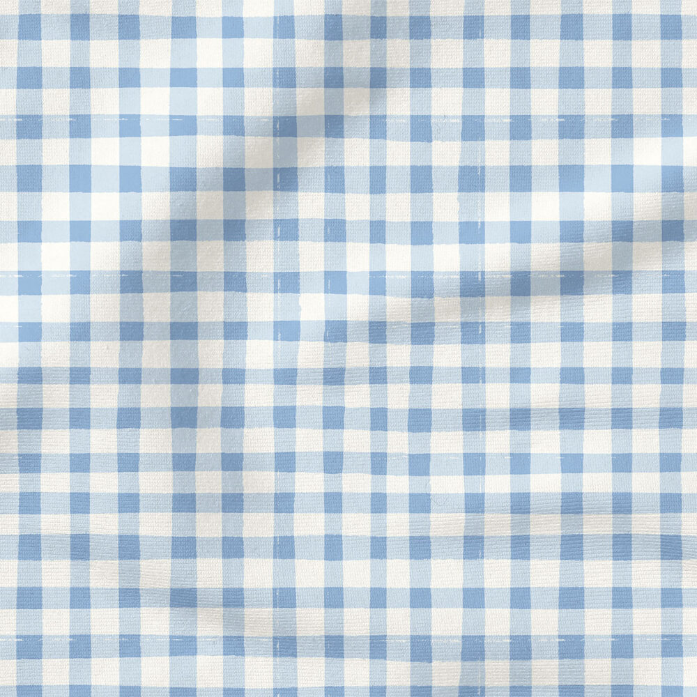 Picnic Gingham (Light Blue) | Seasonal Fabric Design | Hufton Studio