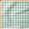 Ruler Scale for Picnic Gingham (Silt Green) by Hufton Studio