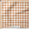 Ruler Scale for Picnic Gingham (Toasted Nut) by Hufton Studio