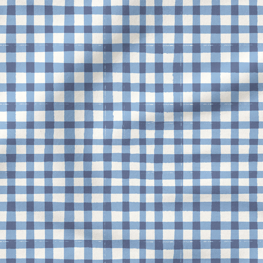 Picnic Gingham (Wild Wind) | Seasonal Fabric Design | Hufton Studio