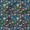 The Nutcracker (Spectra Teal Snowfall) | Holiday Fabric Design | Hip Kid Designs