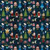 The Nutcracker (Tiber Navy Snowfall) | Holiday Fabric Design | Hip Kid Designs